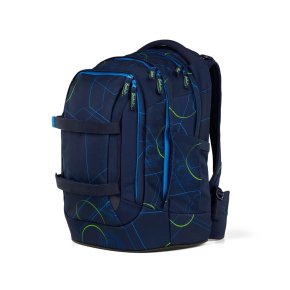 Satch Pack Schulrucksack blue tech